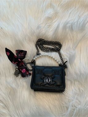 JUICY COUTURE black tie the knot mini crossbody NWOT